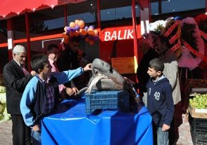 Balıkçıdan köpek balıklı tanıtım